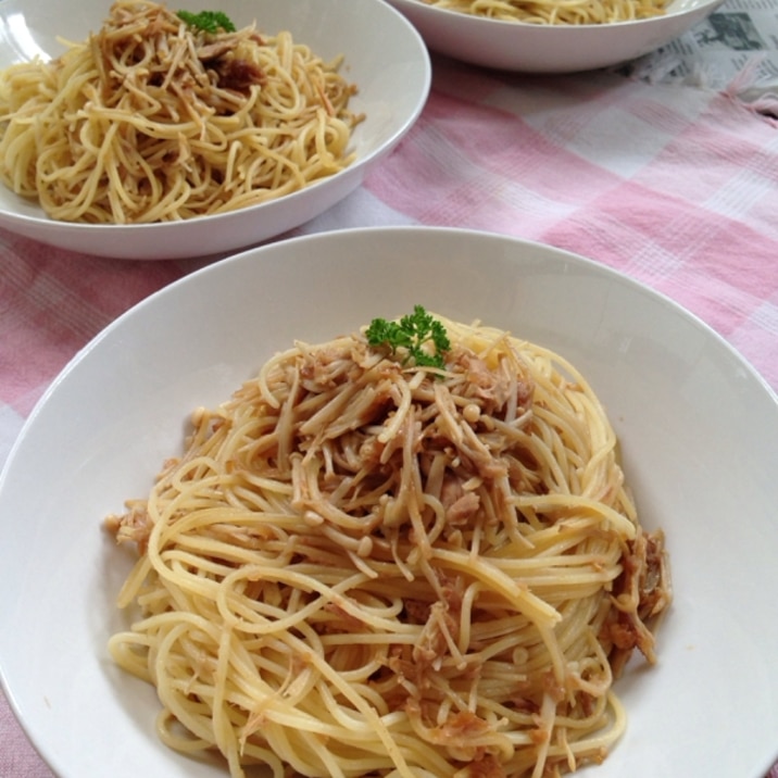 醤油麹deえのきパスタ♪